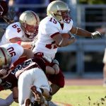 American football scrum